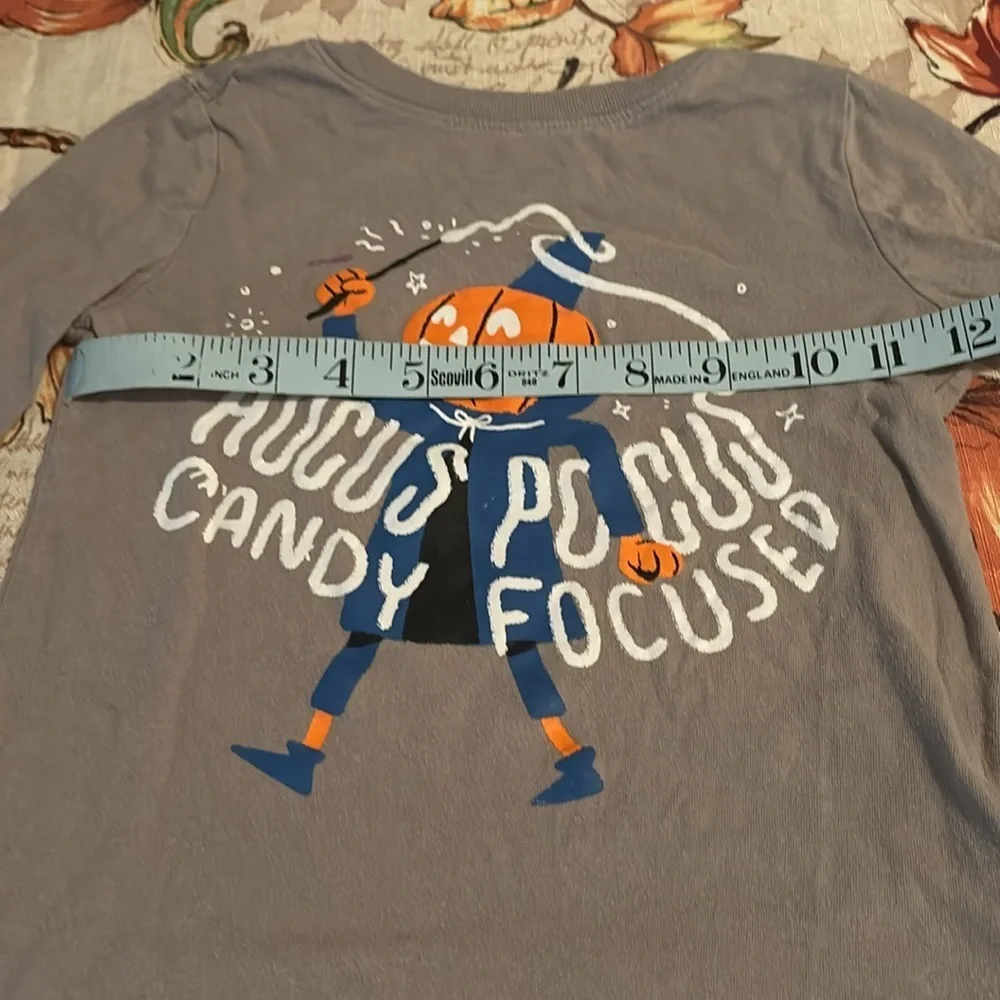 Old Navy Gray &Orange LongSleeve Teew/Graphic Design Halloween